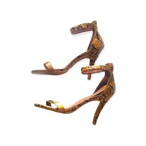 Jeffery Campbell Snake Skin Sandals
